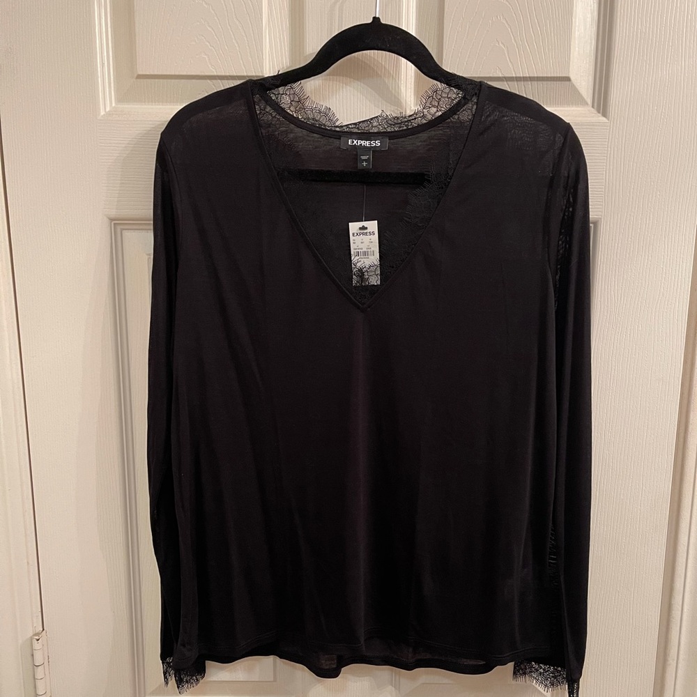 NWT Express Lace Long Sleeve Tee